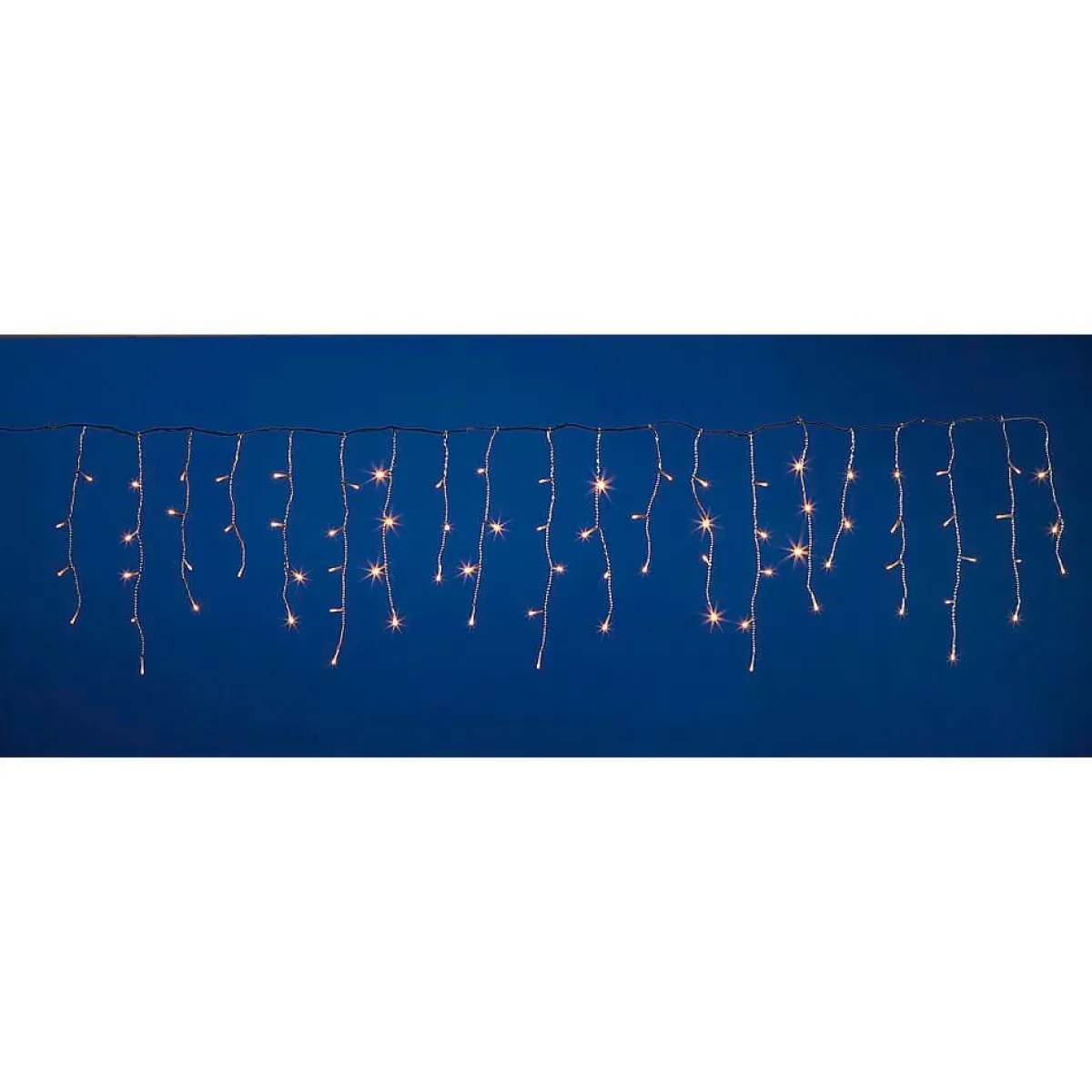 Luces De Navidad>DecoWoerner Luz Icicle Light LED 24 V Para Exteriores, 152 LED, 200 X 100 Cm transparente