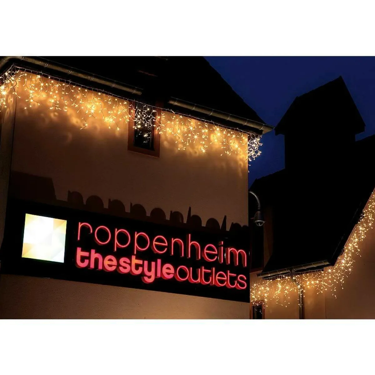 Luces De Navidad>DecoWoerner Luz Icicle Light LED 24 V Para Exteriores, 152 LED, 200 X 100 Cm transparente