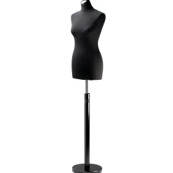 Bustos De Costura>DecoWoerner Maniquí De Costura De Mujer, Busto De 72 Cm, Color / negro