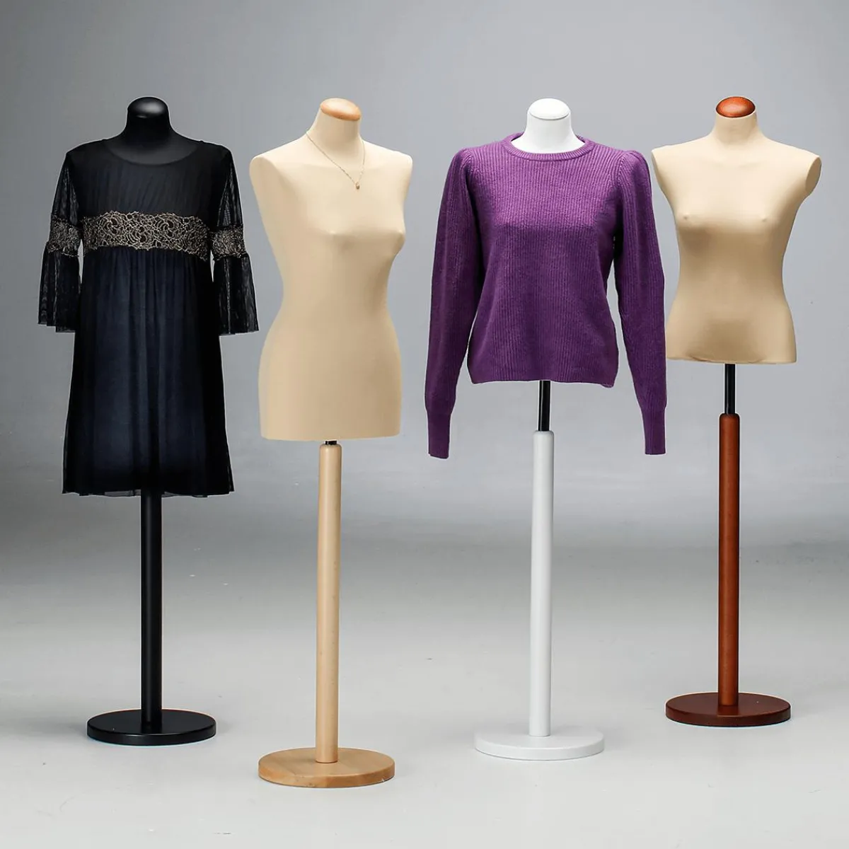 Bustos De Costura>DecoWoerner Maniquí De Costura De Mujer, Busto De 72 Cm, Color / negro