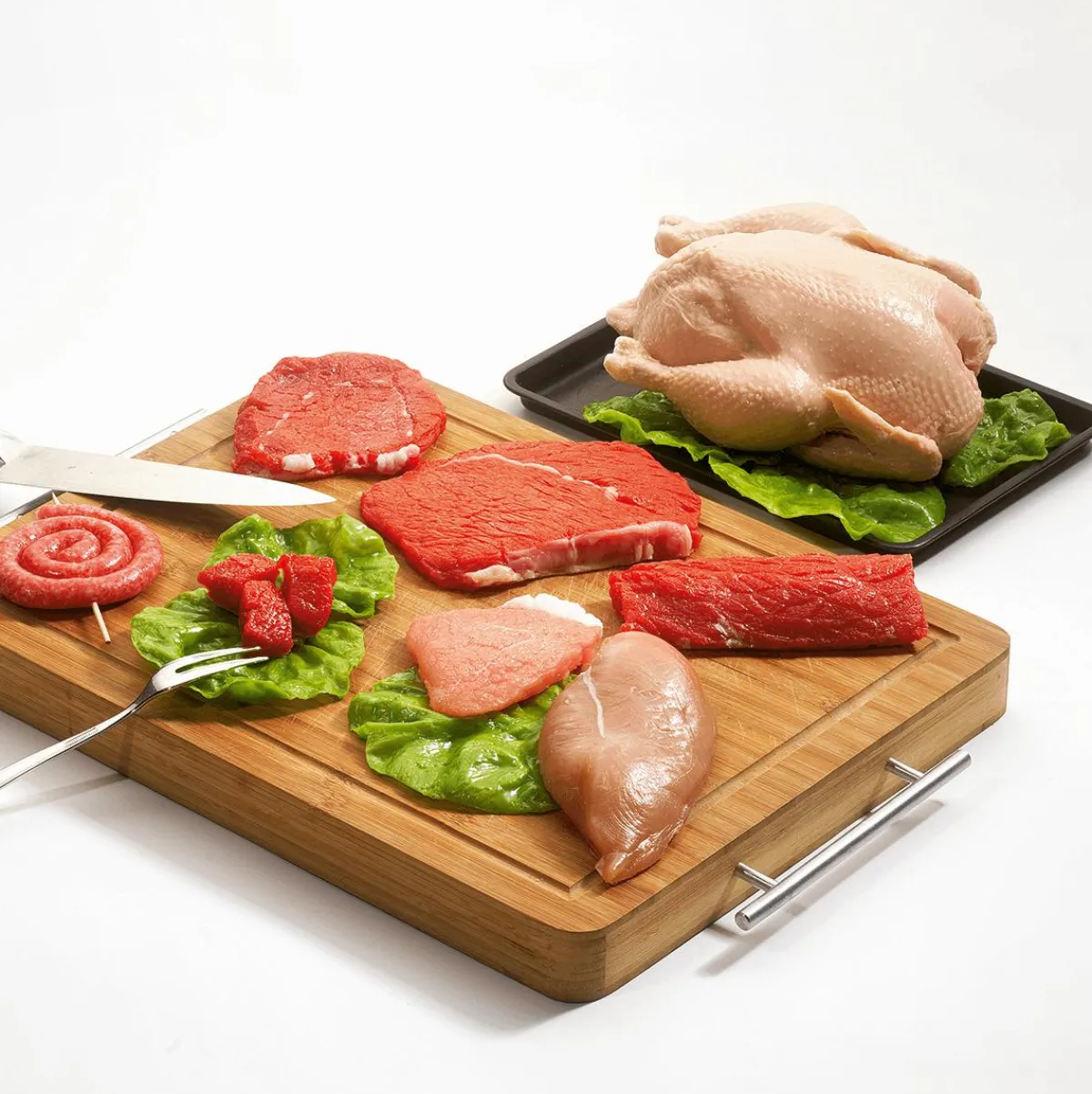 Carnes Y Embutidos>DecoWoerner Maniquí De Filete De Pollo Crudo 17 Cm rosa