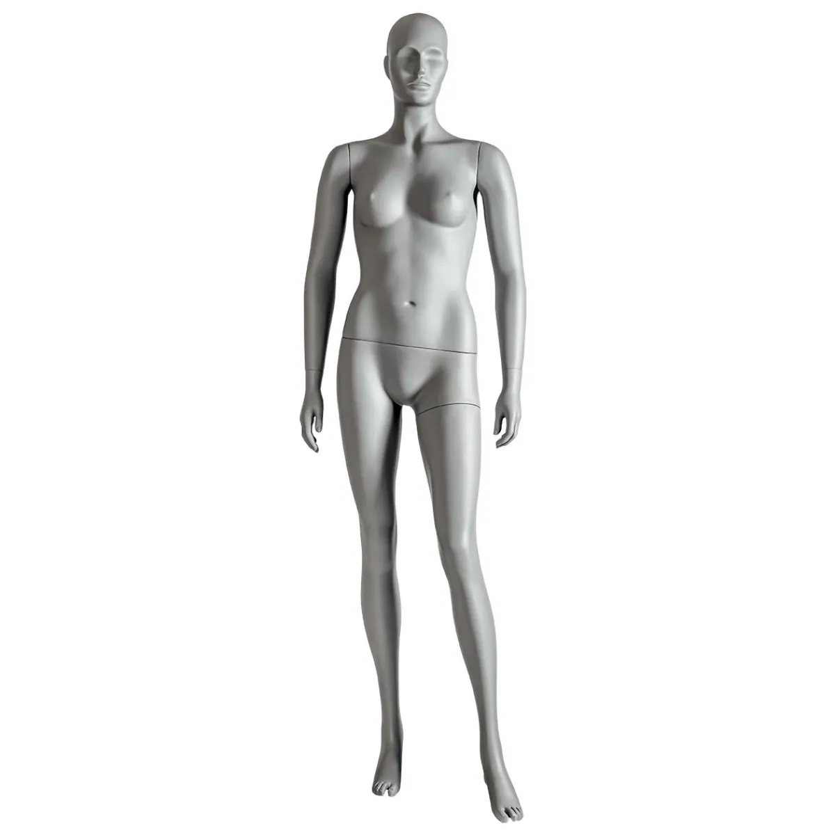 Maniquíes>DecoWoerner Maniquí Deportivo Mujer Deportista - Pierna Izquierda Al Descubierto Gris
