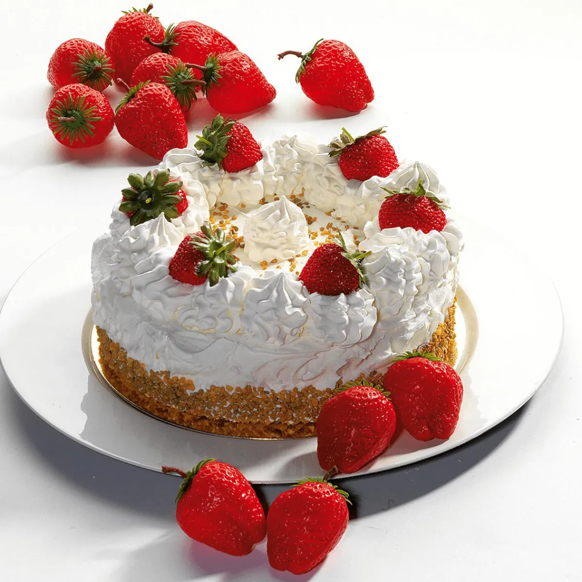 Pan Y Pastel>DecoWoerner Maniquí Para Tarta De Fresa Y Nata 20 Cm Ø rojo