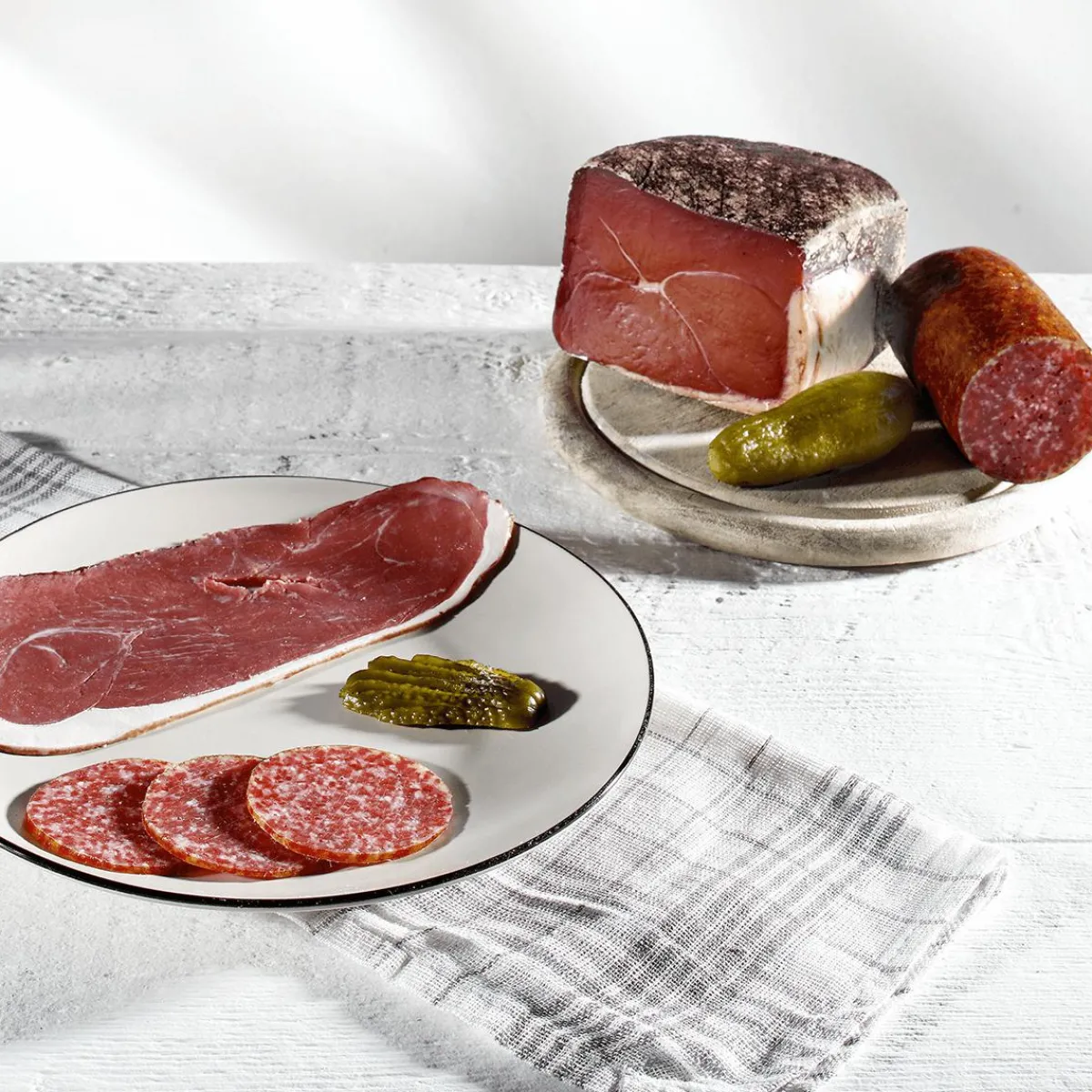 Carnes Y Embutidos>DecoWoerner Maniquí Salami Cortado, 12 Cm rojo
