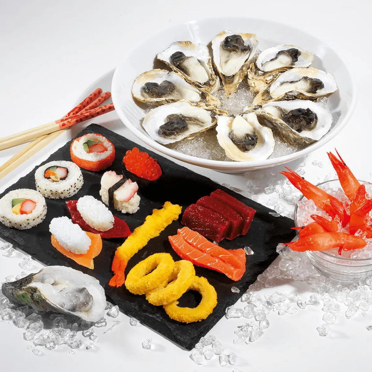Platos Y Comida Rápida|Pescados Y Mariscos>DecoWoerner Maniqui Calamares Fritos, 3 Piezas amarillo
