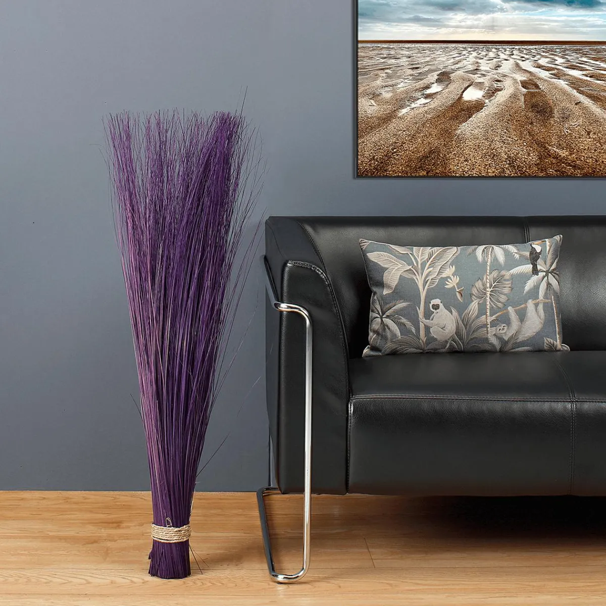 Hierba Decorativa>DecoWoerner Manojo De Hierba Deco Morado 100 Cm violeta