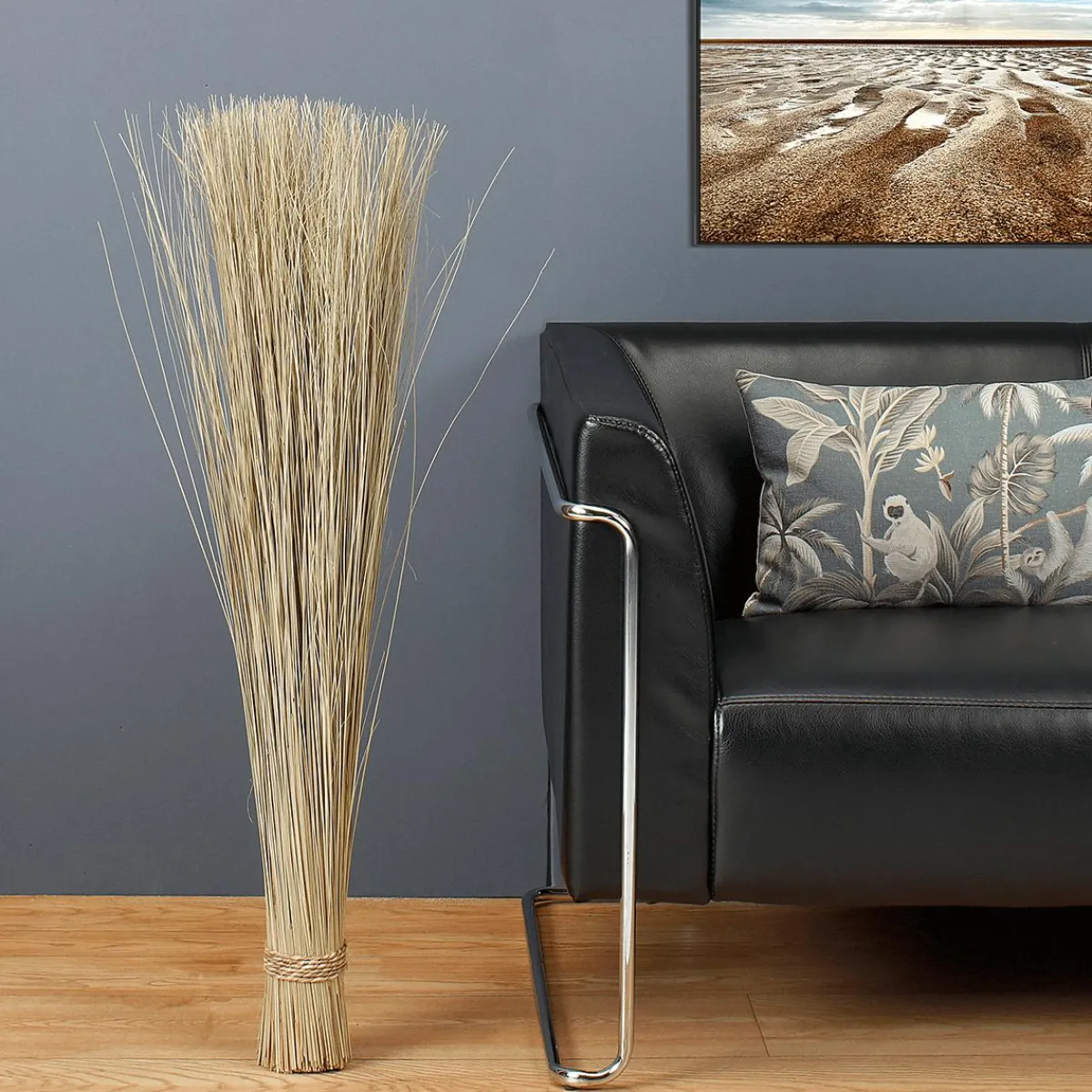 Hierba Decorativa>DecoWoerner Manojo De Hierba Natural 100 Cm Madera natural