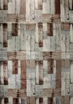 Láminas Y Películas Decorativas>DecoWoerner Mantel De Hule Lavable "Beach-Wood", Vendido Por Metro 140 Cm De Ancho marrón