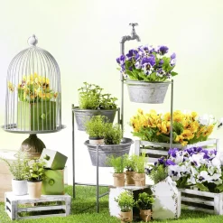 Decoración De Primavera|Ramos Y Coronas De Flores>DecoWoerner Marica Artificial, 27 Cm amarillo