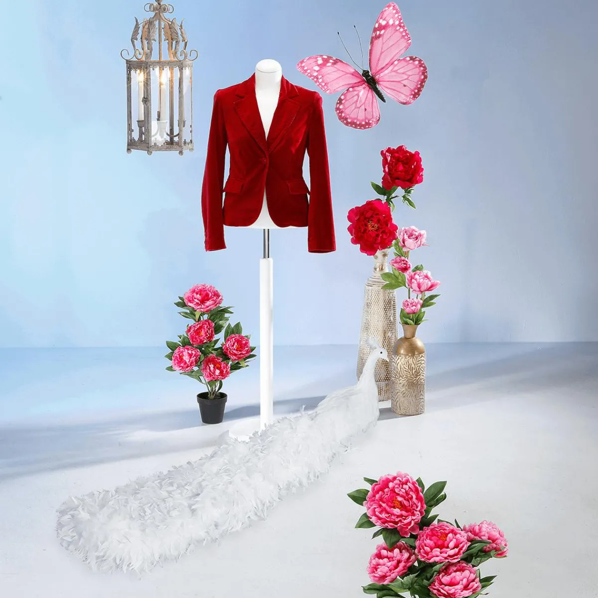 Decoración De Animales>DecoWoerner Mariposa Decorativa da, 30 Cm rosa