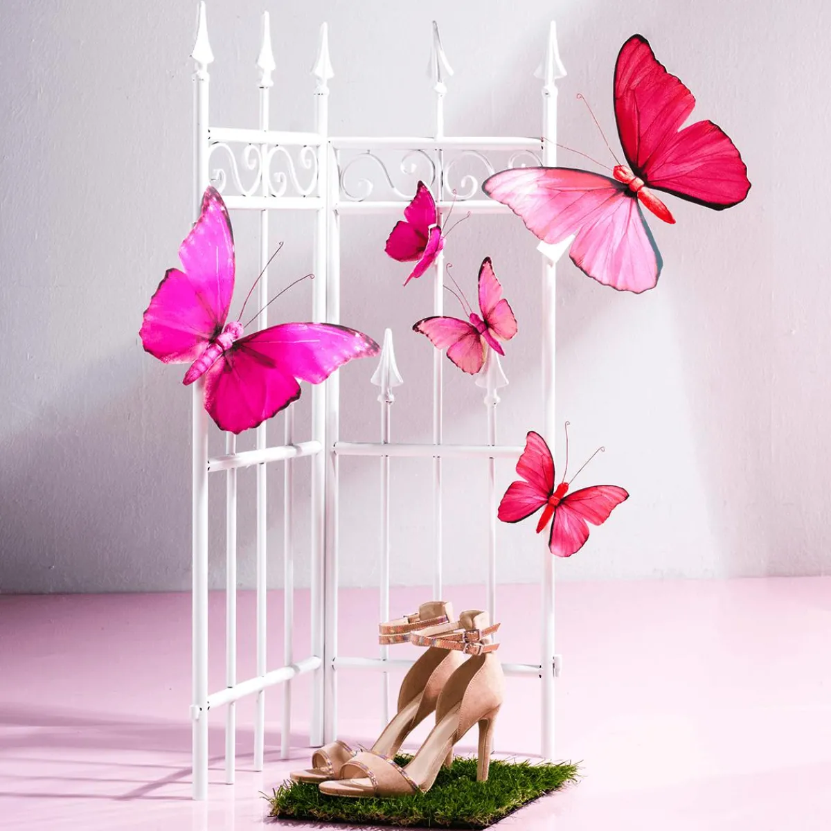 Decoración De Animales>DecoWoerner Mariposa Decorativa da, 30 Cm rosa