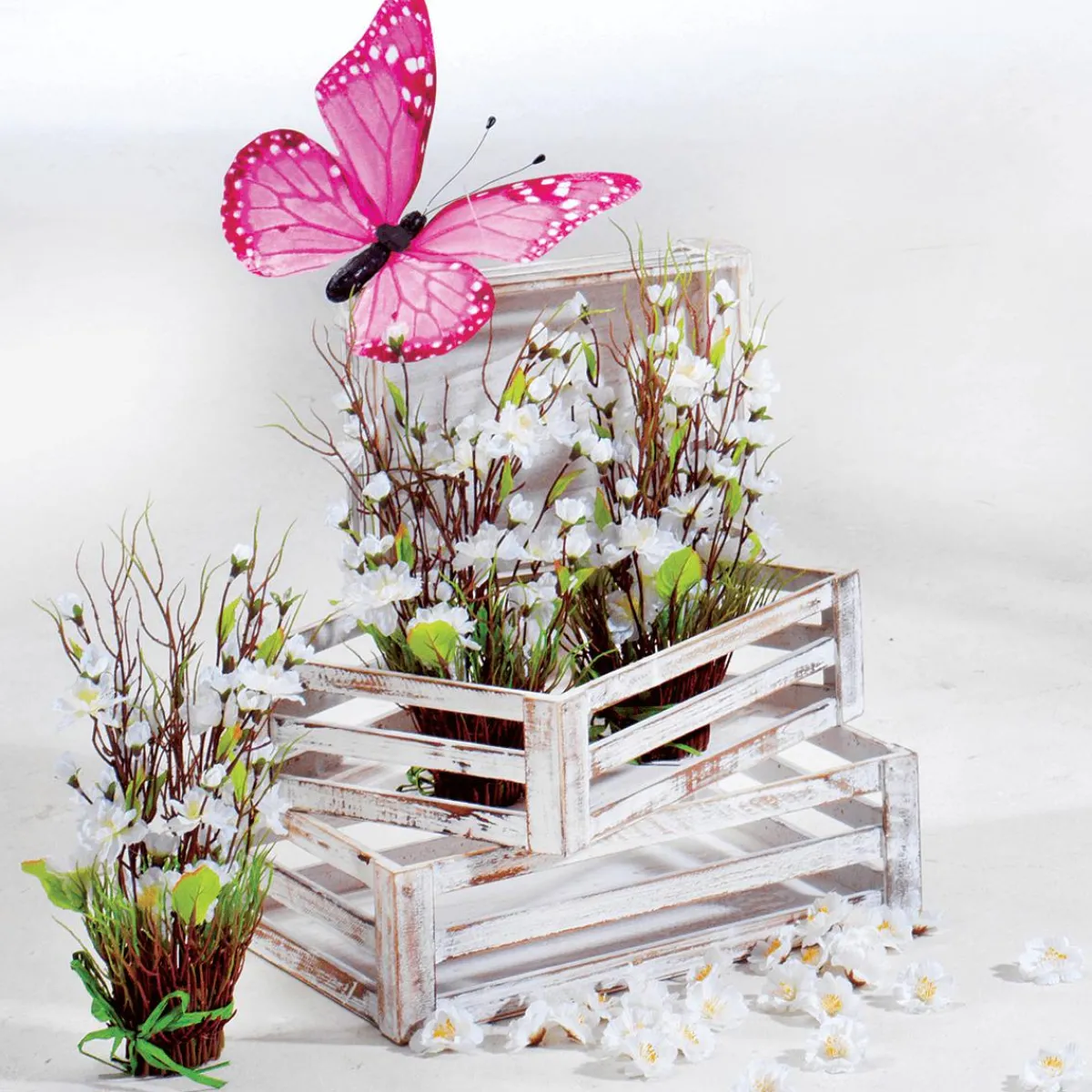 Decoración De Animales>DecoWoerner Mariposa Decorativa da, 30 Cm rosa