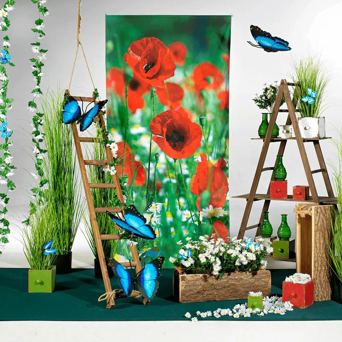 Decoración De Animales|Decoración De Primavera>DecoWoerner Mariposas Decorativas, 10 Cm, Color , 6 Piezas azul