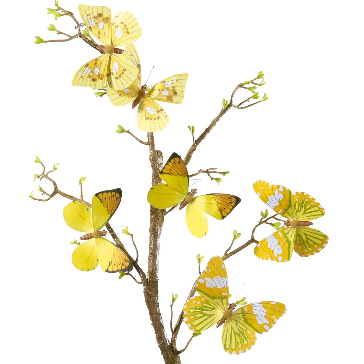 Decoración De Animales|Decoración De Primavera>DecoWoerner Mariposas Decorativas, 10 Cm, Color , 6 Piezas amarillo