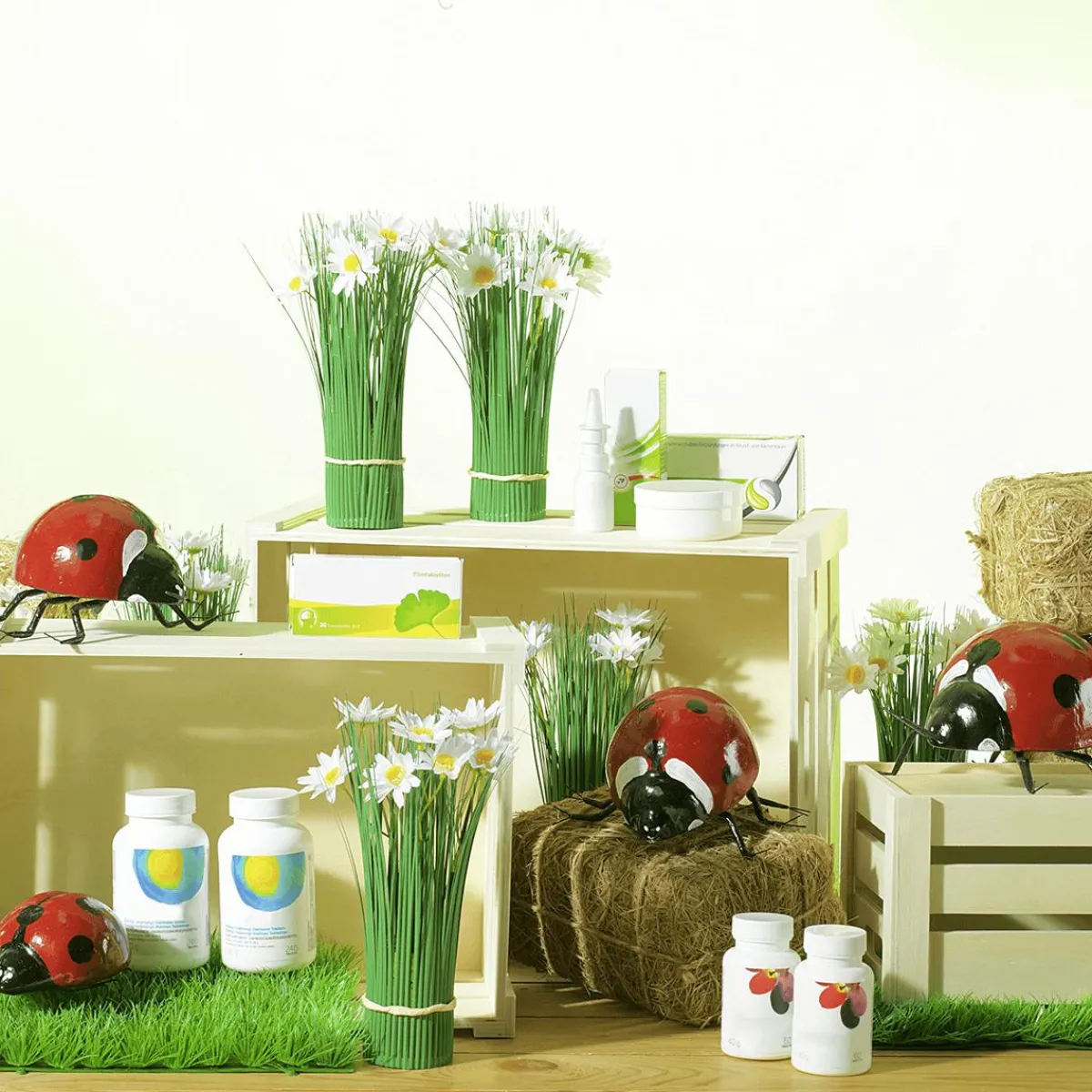 Decoración De Primavera|Decoración De Animales>DecoWoerner Mariquita Decorativa, Longitud 11 Cm multicolor