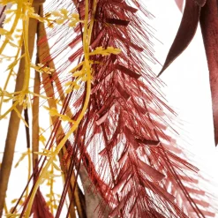 Decoración De Otoño|Guirnaldas Y Vides>DecoWoerner Mezcla De Hierba Limpiadora De Otoño Con Eucalipto 165 Cm rojo