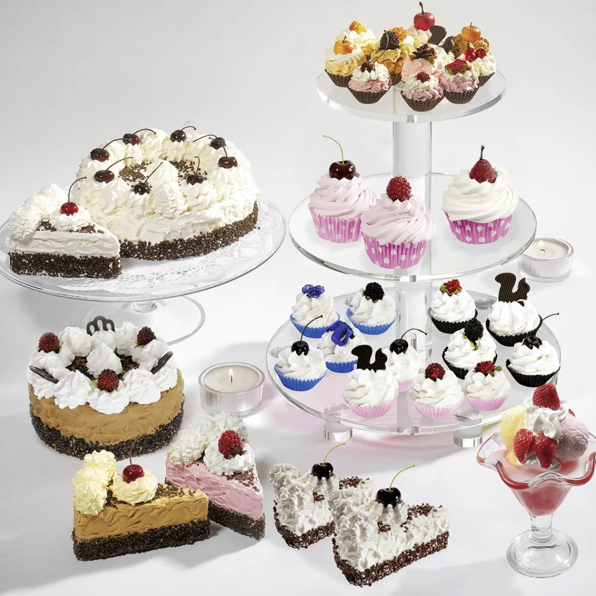 Pan Y Pastel>DecoWoerner Mini Cupcakes Blancos Y s Food Dummies 4 Piezas negro