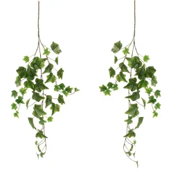 Decoración De Primavera|Ramas Y Ramitas>DecoWoerner Mini Rama De Hiedra De 58cm De Largo Pack De 2 s verde