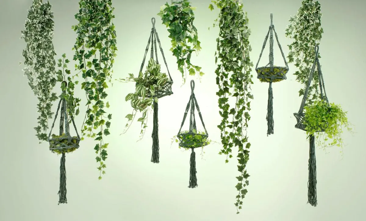 Decoración De Primavera|Ramas Y Ramitas>DecoWoerner Mini Rama De Hiedra De 58cm De Largo Pack De 2 s verde