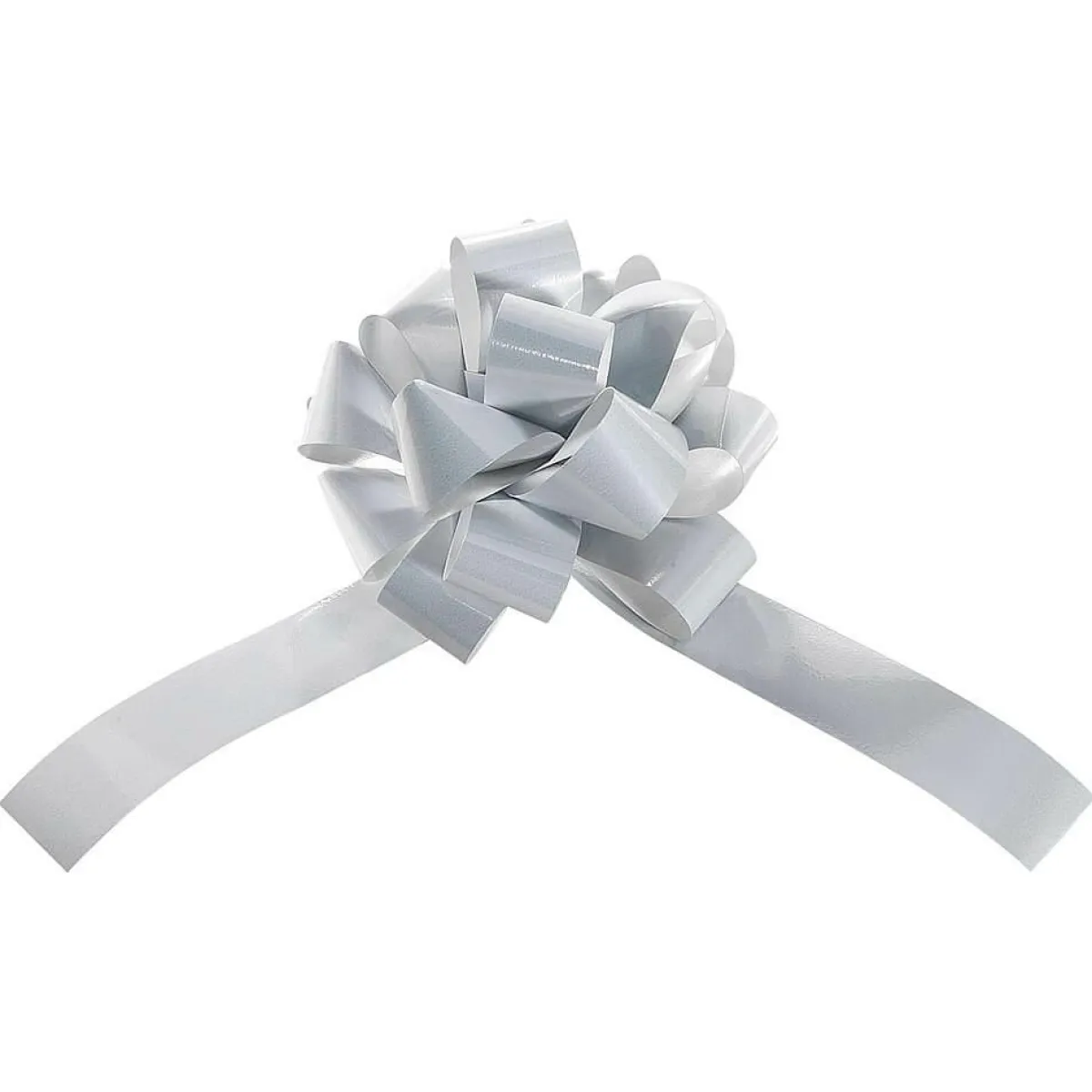 Lazos De Regalo>DecoWoerner Moña De Cinta Metalizada, Ø 10 Cm, Color blanco
