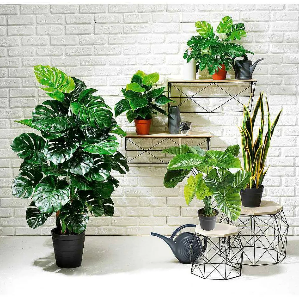 Plantas Verdes|Plantas De Interior>DecoWoerner Monstera Artificial 120 Cm verde