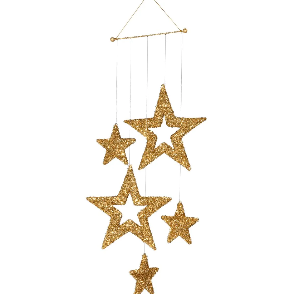 Estrella De Navidad>DecoWoerner Móvil De Estrellas , Longitud 100 Cm oro