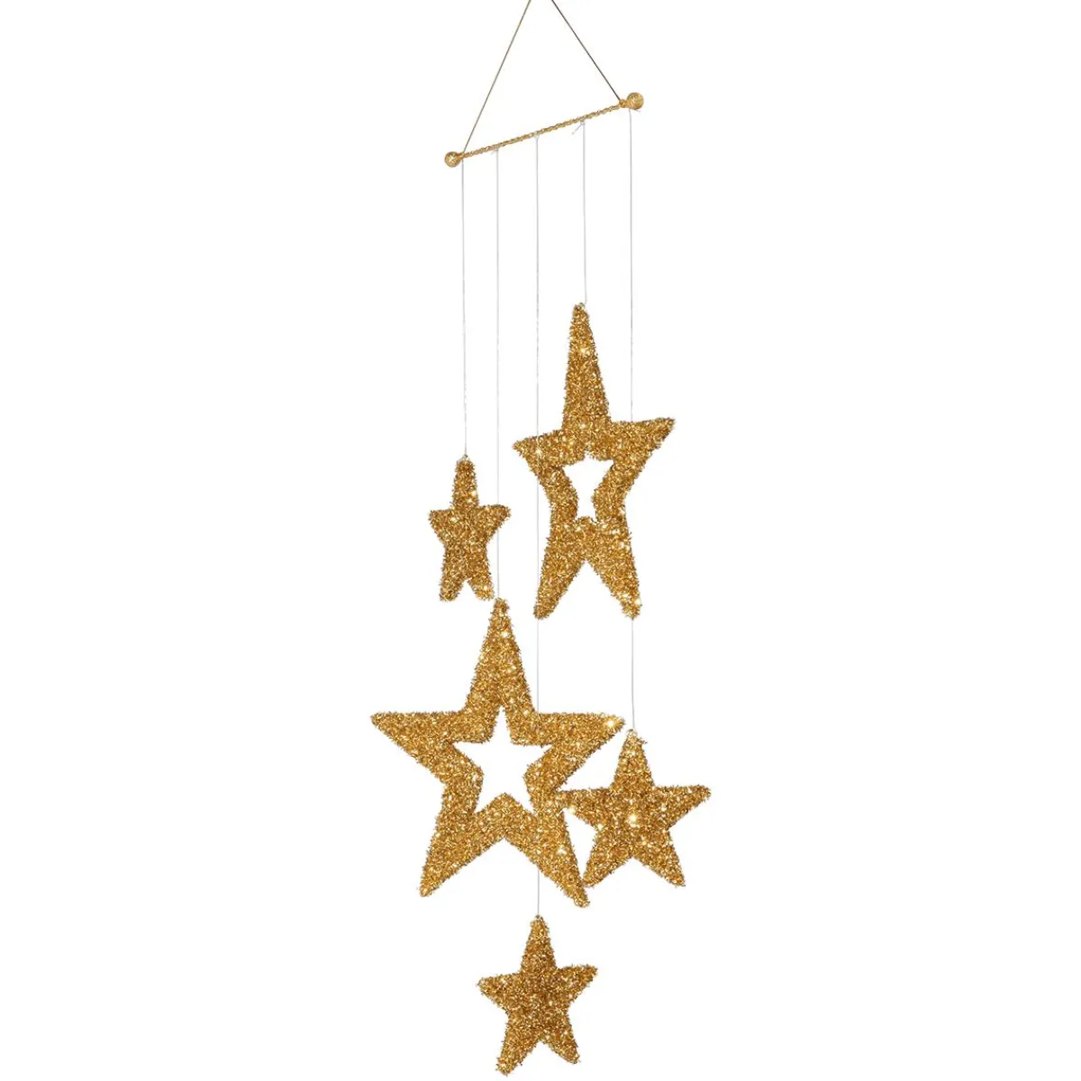 Estrella De Navidad>DecoWoerner Móvil De Estrellas , Longitud 100 Cm oro