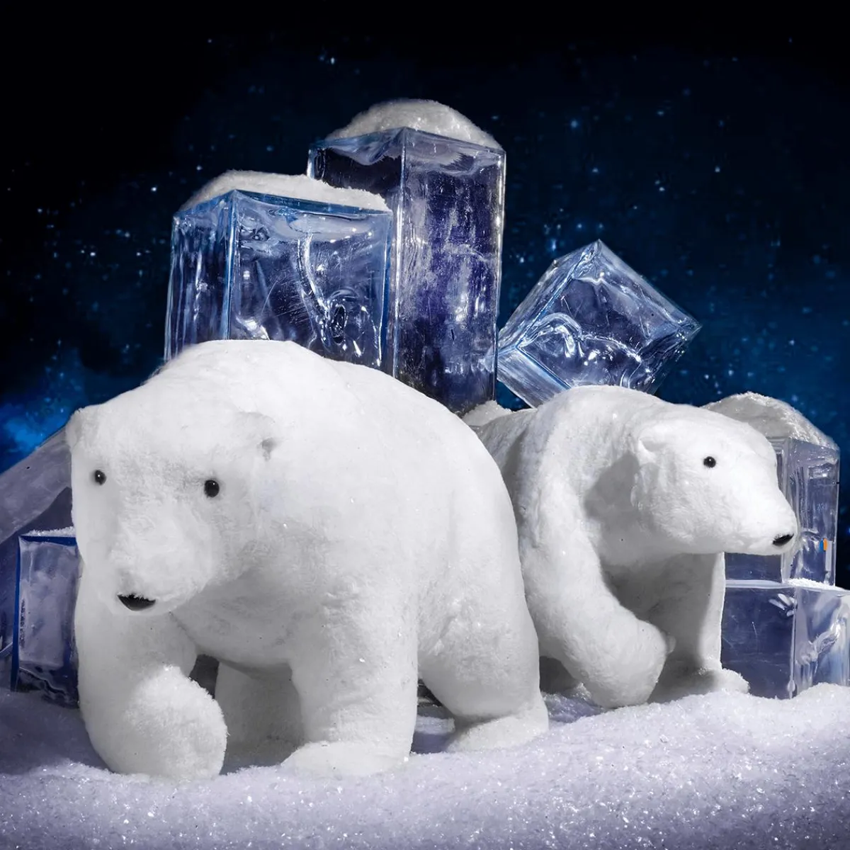 Decoración De Invierno>DecoWoerner Oso Polar De Peluche Decorativo Altura 44 Cm blanco