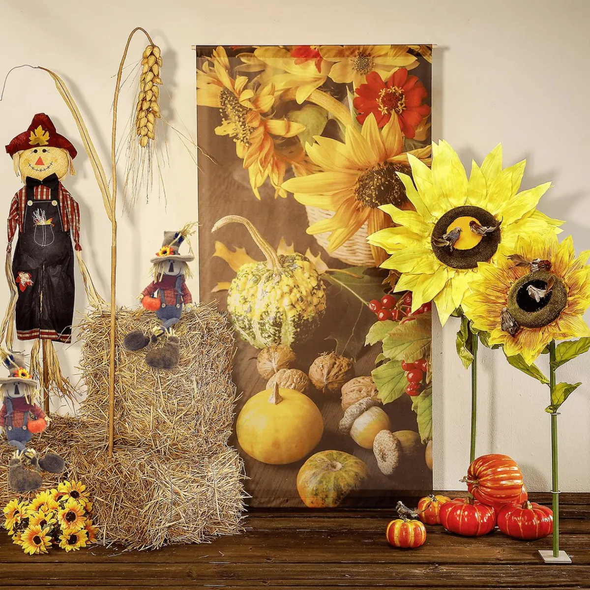 Decoración Temática|Decoración De Otoño>DecoWoerner Pacas De Paja 80 Cm amarillo