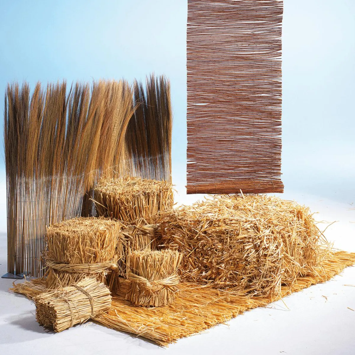 Decoración Temática|Decoración De Otoño>DecoWoerner Pacas De Paja 80 Cm amarillo