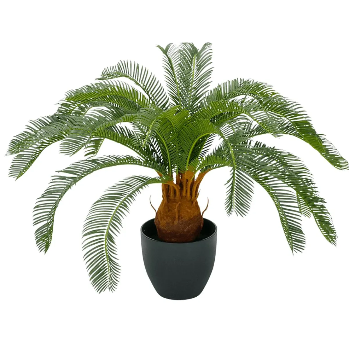 Árboles Artificiales>DecoWoerner Palmera Artificial Cycas En Maceta Lista 65 Cm verde