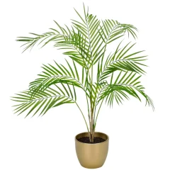 Árboles Artificiales>DecoWoerner Palmera Artificial Decorativa En Maceta 12 X 25 Cm verde