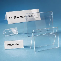 Etiquetaje>DecoWoerner Palomilla De Material Acrílico, DIN A5 En Horizontal transparente