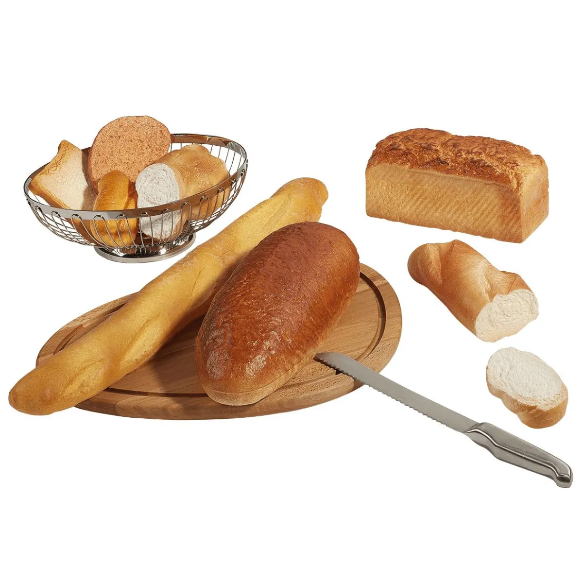 Pan Y Pastel>DecoWoerner Pan Alimento De Imitación 33 Cm marrón