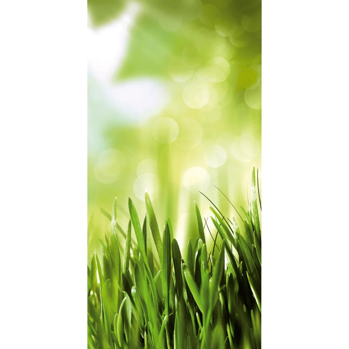 Decoración Natural|Decoración De Verano>DecoWoerner Pancarta De Tela Ignífuga "Hierba De Primavera" De Tela De Bandera 100 X 200 Cm verde