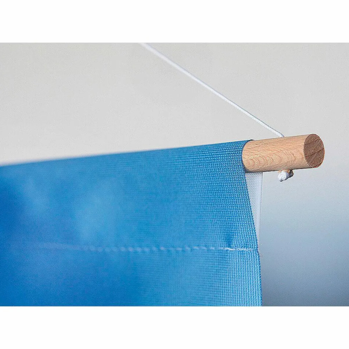 Decoración De Invierno|Pancartas De Navidad E Invierno>DecoWoerner Pancarta De Tela Ignífuga "Bosque De Abetos Nevados" De Tela De Bandera 100 X 200 Cm azul