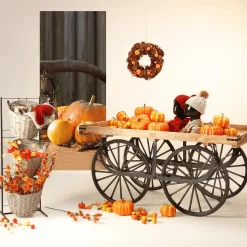 Decoración De Otoño|Pancartas De Otoño>DecoWoerner Pancarta De Tela Ignífuga "Calabaza Con Farol" De Tela De Bandera 75 X 180 Cm naranja