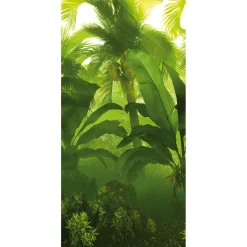 Decoración De Verano|Pancartas De Verano>DecoWoerner Pancarta De Tela Ignífuga "Jungla" De Tela De Bandera 100 X 200 Cm verde