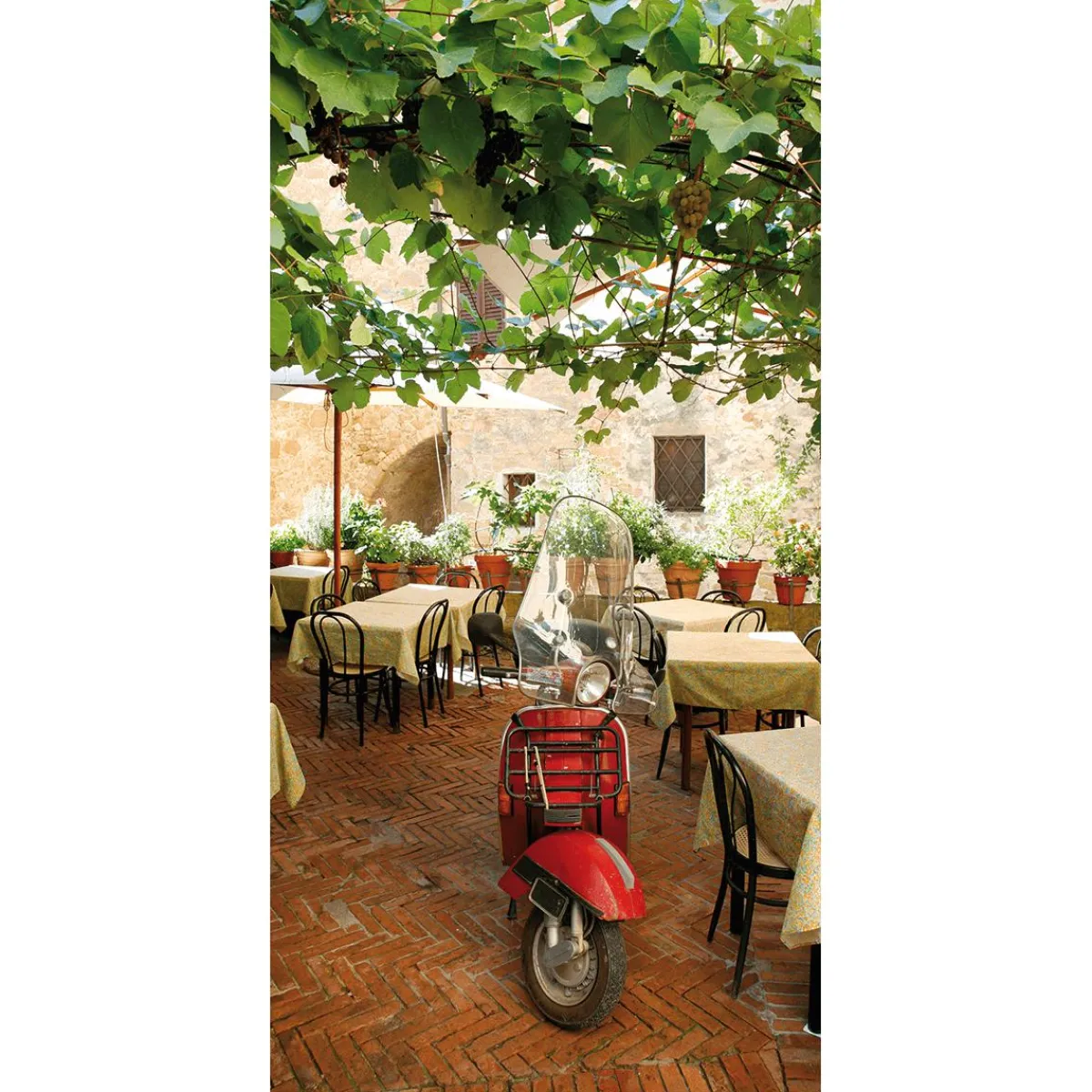 Decoración De Verano|Pancartas De Verano>DecoWoerner Pancarta De Tela Ignífuga "Vespa Roja" De Tela De Bandera 100 X 200 Cm rojo