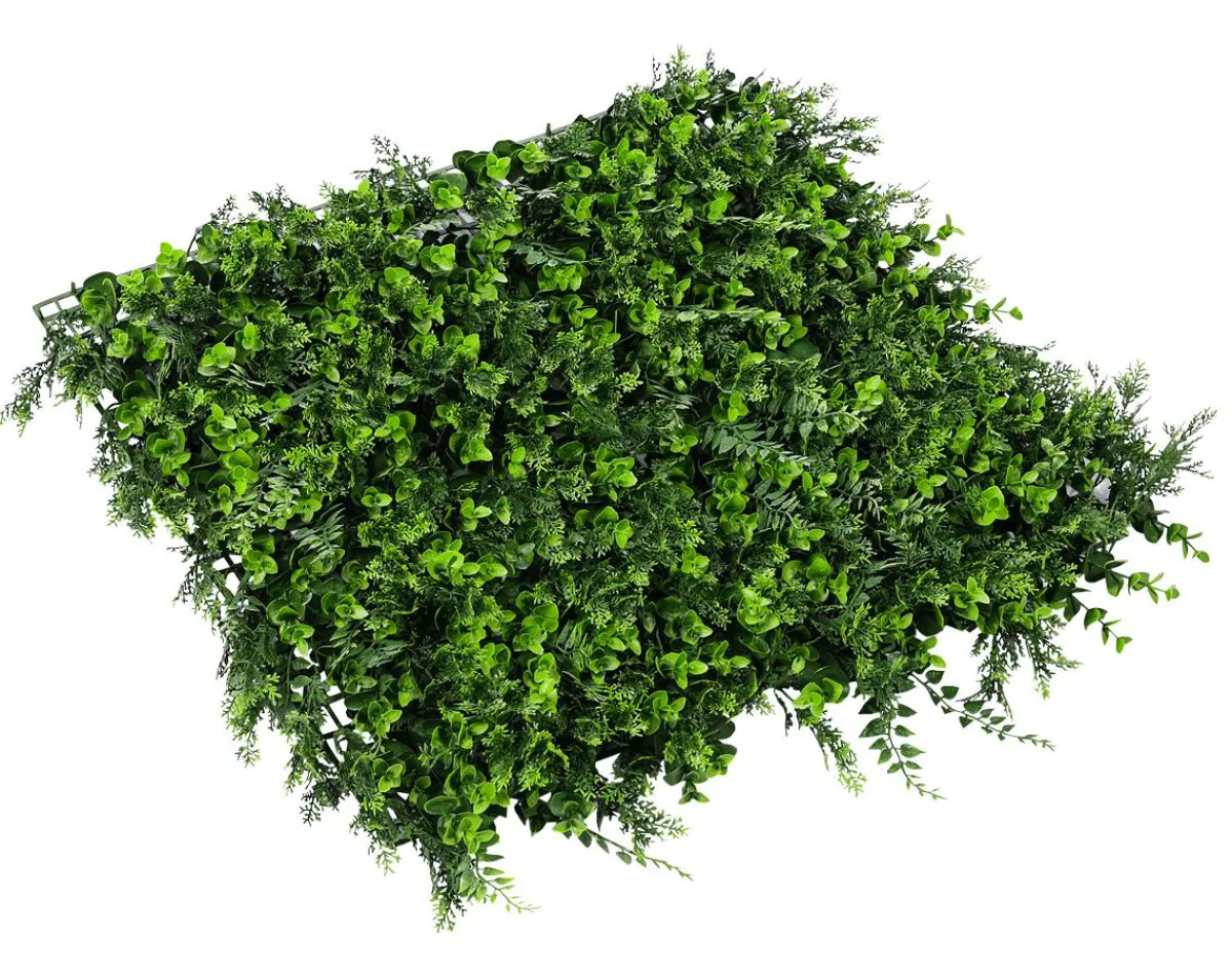Decoración De Verano|Decoración De Primavera>DecoWoerner Panel Artificial De Eucalipto Y Helecho Premium, 50 X 50 Cm verde