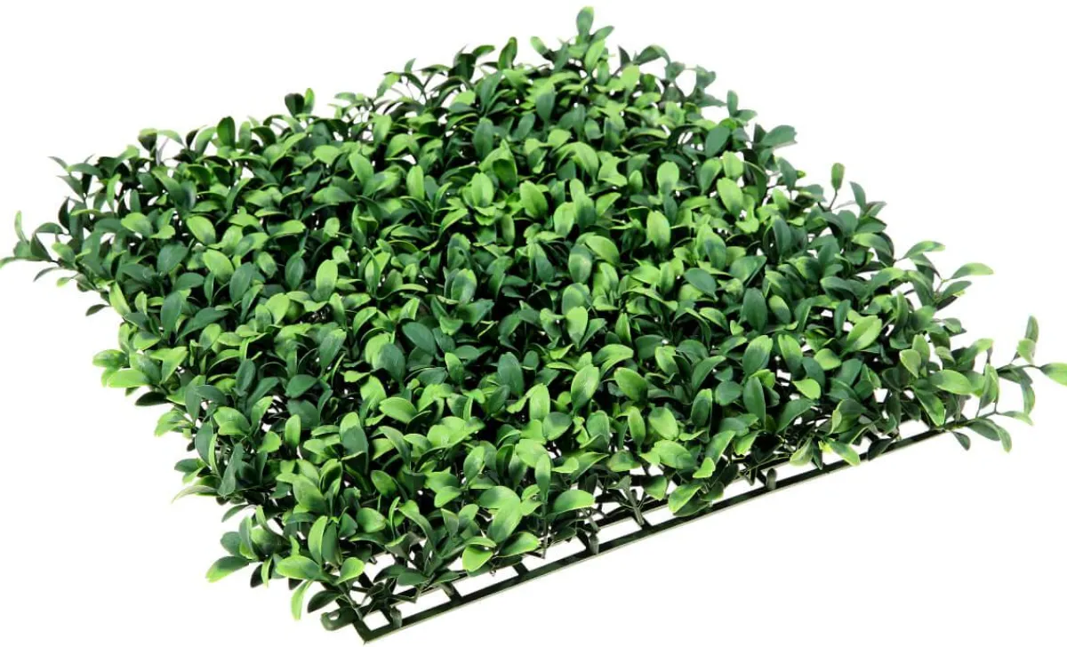 Decoración De Verano|Decoración De Primavera>DecoWoerner Panel De Arbusto Deluxe Artificial, 25 X 25 Cm verde