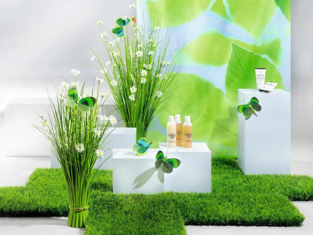 Decoración De Primavera|Césped Artificial>DecoWoerner Panel De Césped Deluxe Artificial, 25 X 25 Cm verde
