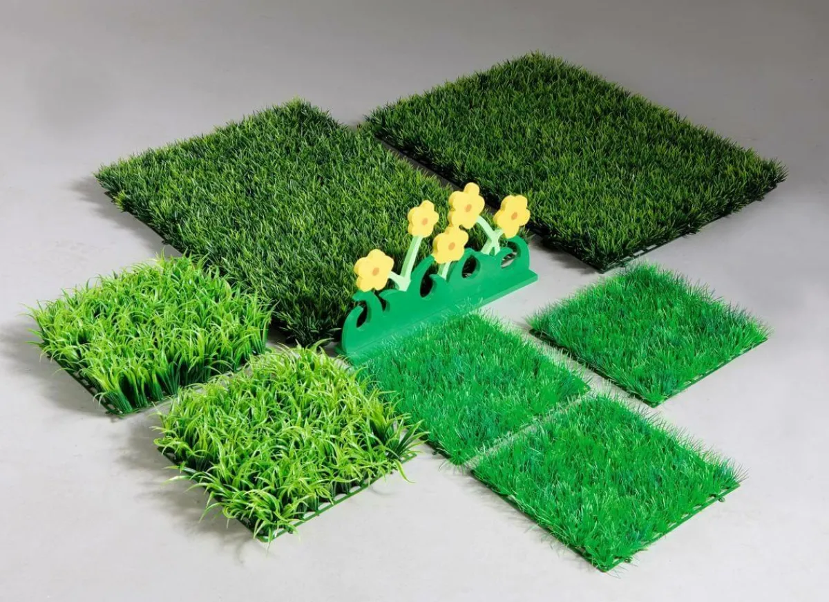 Decoración Temática|Decoración De Primavera>DecoWoerner Panel De Hierba Artificial, 60 X 40 Cm verde