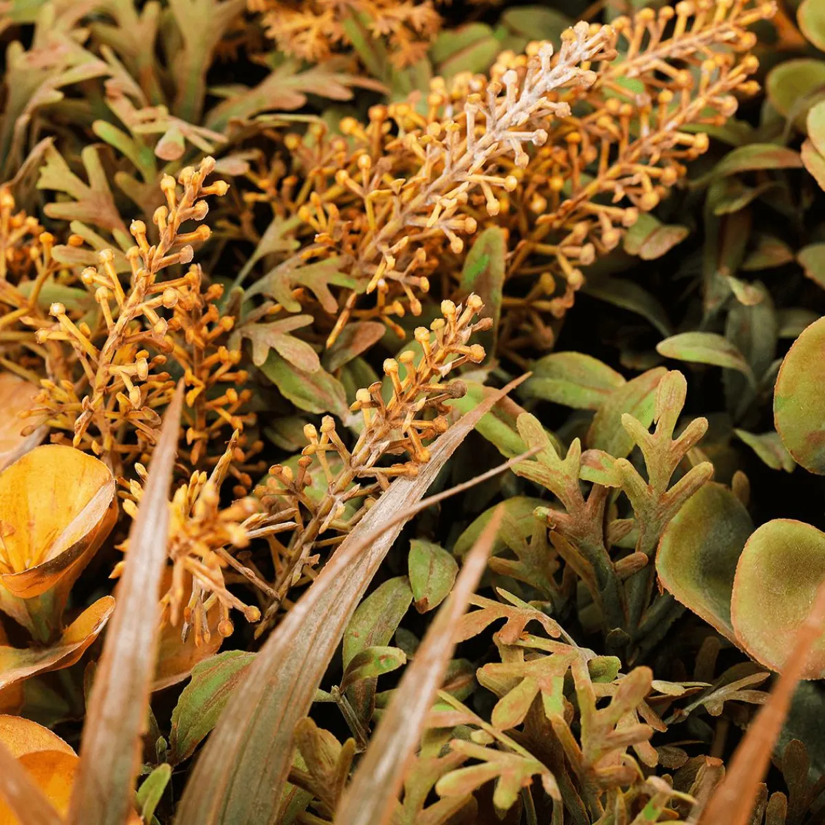 Decoración De Otoño|Paredes De Plantas>DecoWoerner Panel De Plantas Artificiales, 74 Cm naranja