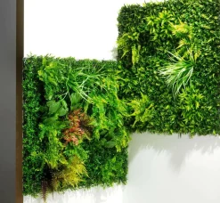 Decoración De Verano|Decoración De Primavera>DecoWoerner Panel Pared Artificial Césped Mixto, 1 X 1 M verde