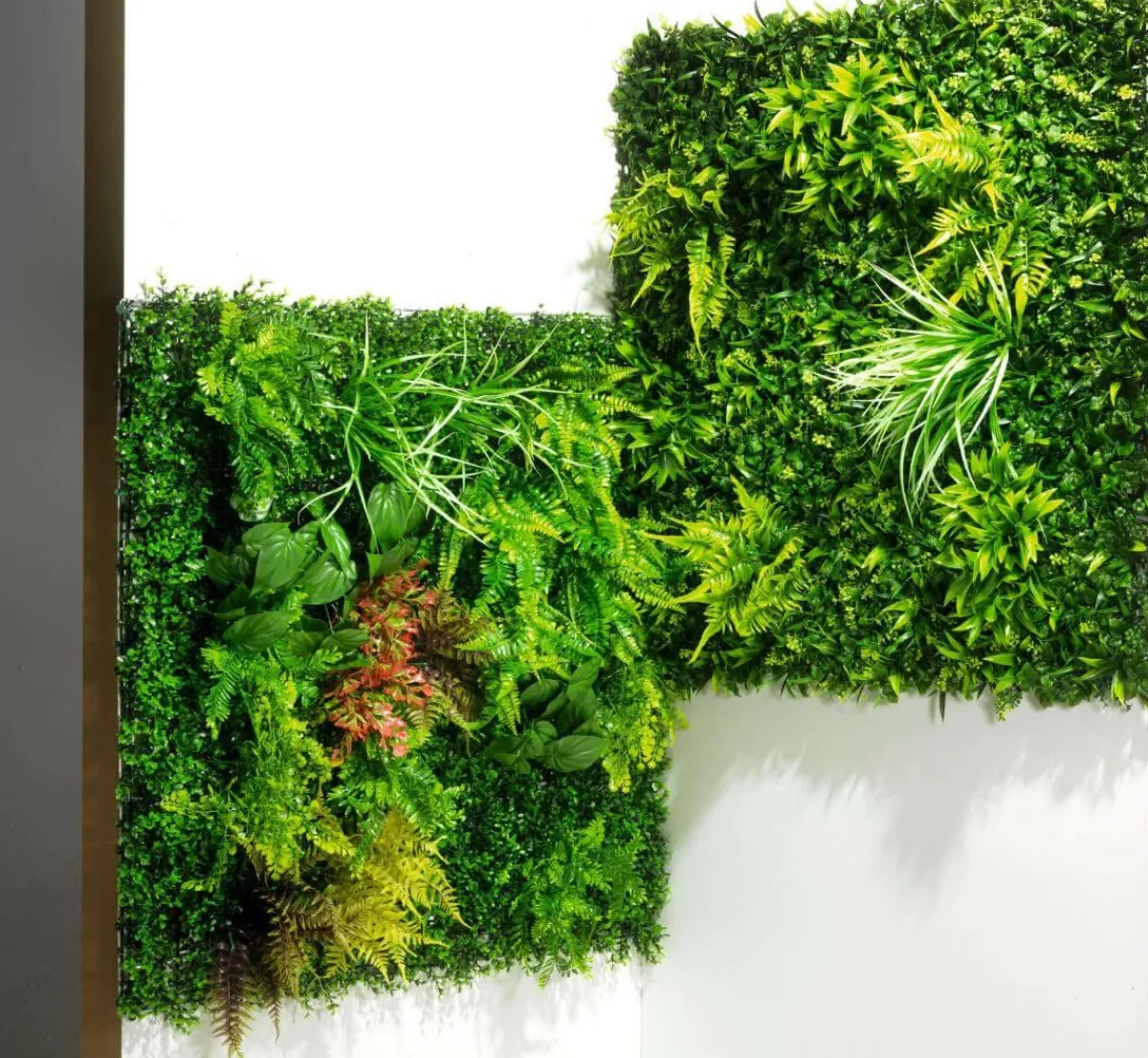 Decoración De Verano|Decoración De Primavera>DecoWoerner Panel Pared Artificial Césped Mixto, 1 X 1 M verde