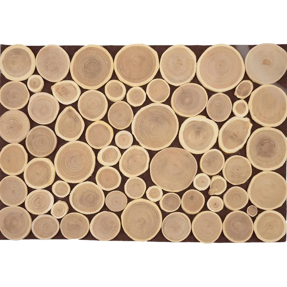 Decoración Natural|Decoración Temática>DecoWoerner Paneles De Disco De Madera En Dos Tamaños Madera natural
