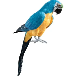 Decoración De Animales|Decoración De Verano>DecoWoerner Papagayo Decorativo -amarillo, Longitud 70 Cm azul