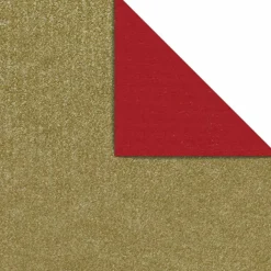 Papel De Regalo>DecoWoerner Papel De Regalo Bicolor 70 Cm, 100 M, /oro rojo