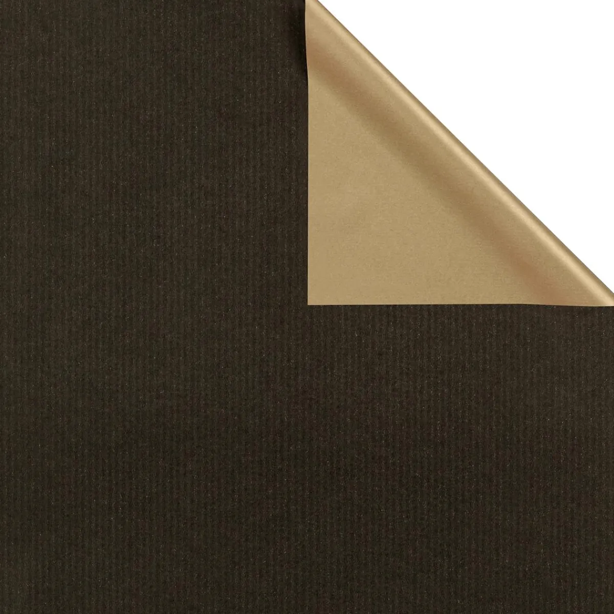 Papel De Regalo>DecoWoerner Papel De Regalo Bicolor 50 Cm, 250 M, Oro negro